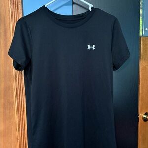 Under Armour Black Tee with White Logo